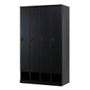 豊國工業 下段オープンタイプ4人用1段 W1050(内筒交換錠) RLK-TKN410-BMB【送料無料】