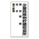 ユニット 危険物標識 少量危険物貯蔵取扱所類別… 319-08【送料無料】