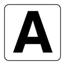 ユニット アルファベットステッカーA(大)5枚入 845-82A【送料無料】 メール便対応商品|詳細画像