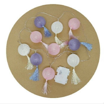 LEDスイッチライト コットンボール タッセル 400873002【送料無料】