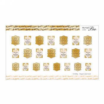 Sha-Nail Pro 写ネイル ネイルシール Elegant Label Gold CH-006g【送料無料】 メール便対応商品 Sha-Nail Pro 写ネイル ネイルシール Elegant Label Gold CH-006g【送料無料】 メール便対応商品