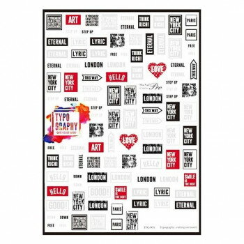 Sha-Nail Pro ̥ͥ ͥ륷 Typography -cutting out words- TPG-003̵ ...