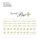 Sha-Nail Pro PLUS 写ネイル ネイルシール Gothic Font Gold/ゴシックフォント ゴールド GF-PG【送料無料】 メール便対応商品