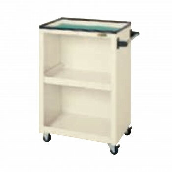 サカエ パネルワゴン 天板皿型 背パネル付 アイボリー PMW-3CI【送料無料】