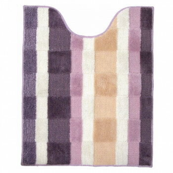 モザイク トイレ足元マット ロング ピンク 約75×60cm　ヨコズナクリエーション【送料無料】