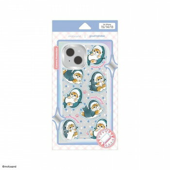 mofusand Camera Frame iPhone 15/14/13 対応 ケース サメにゃん MOFU-86A【送料無料】 メール便対応商品