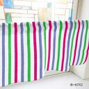 カフェカーテン ラフストライプ 800×450mm 赤・40702【送料無料】