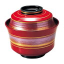 (食洗機対応)3.6寸天竜寺椀 朱紫カスリ帯(内黒) 12024750【送料無料】(3)