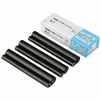 OHM 普通紙FAXインクリボン Cタイプ 3本入 33m OAI-FCA33T【送料無料】