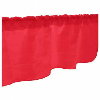 カフェカーテン 赤 DIC156 800×450mm 41756【送料無料】