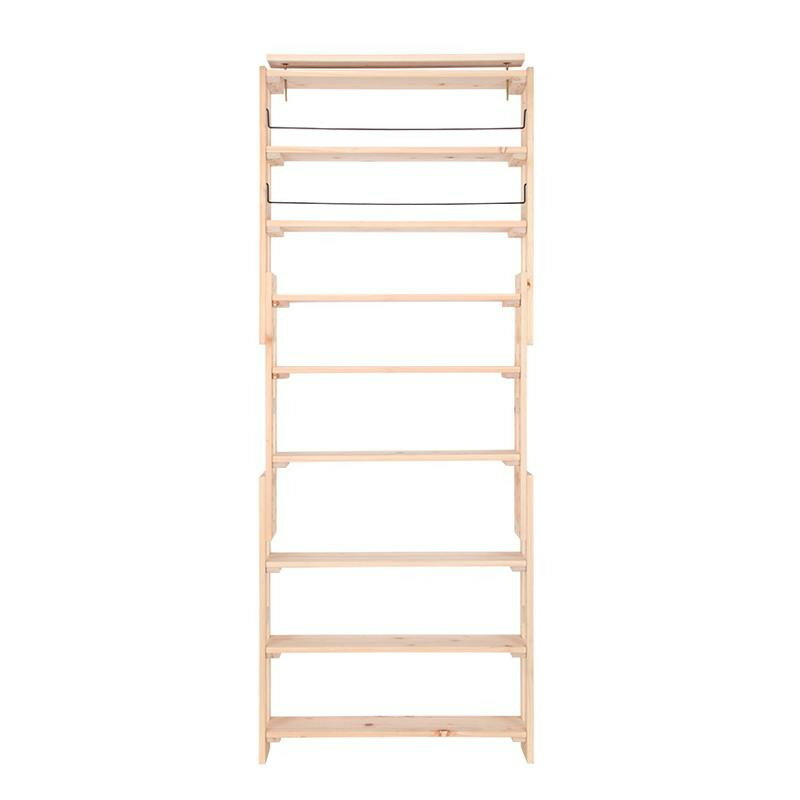 檜 つっぱりシェルフラック 幅89.5cm×奥行17cm HWS-89517【送料無料】