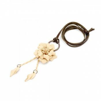 完成品 ツイストフラワーシリーズ ペンダント ナチュラル 1ヶ Pitem060-01【送料無料】 メール便対応商品