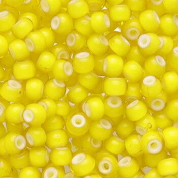 大袋 ホワイトハーツビーズ 小 イエロー 約500ヶ PS615-500【送料無料】 メール便対応商品