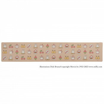 センコー ミッフィー　アイコン　お手入れ簡単PVC　ロングマット　約45×240cm　ベージュ 73196【送料無料】(3)