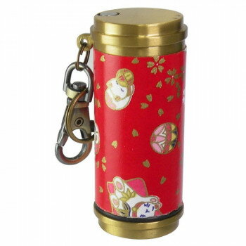 ペンギンライター 友禅和紙シリーズ アッシュシリンダーブラス 和紙 招き猫【送料無料】