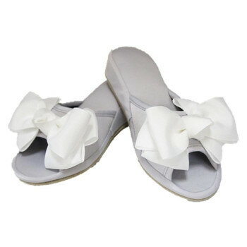 ヴィヴィアン スリッパ リボン グレー M 71017SP-GR【送料無料】