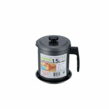 エコ・ラ・ロッカ ふっ素オイルポット1.5L(受皿付) DER-5227 1056732【送料無料】