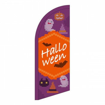 セイルバナー ミニ Halloween クロスステッチ 紫 40122【送料無料】 メール便対応商品