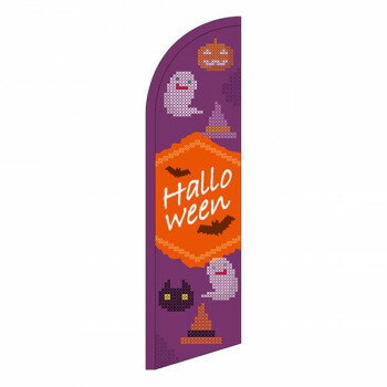 セイルバナー 小 Halloween クロスステッチ 紫 40121【送料無料】 メール便対応商品