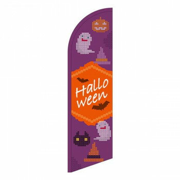 セイルバナー 大 Halloween クロスステッチ 紫 40120【送料無料】