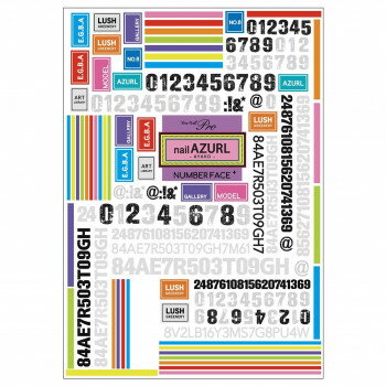 Sha-Nail Pro 写ネイル ネイルシール NUMBER FACE + AYAKO-001【送料無料】 メール便対応商品