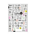 Sha-Nail Pro 写ネイル ネイルシール Fashion Magazine -Black- FAM-001【送料無料】 メール便対応商品