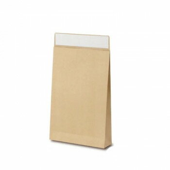 フラップバッグ 宅配袋 茶無地 S 2537 10枚【送料無料】