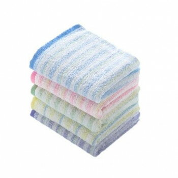 国産ブライトボーダーフェイスタオル 5色組 MY-2001-5【送料無料】