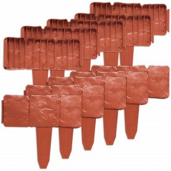 レンガ石調ガーデンフェンス10枚組【送料無料】