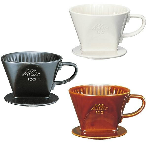 Kalita(カリタ)　陶器製コーヒードリッパー　102　02003・ロトブラウン【送料無料】