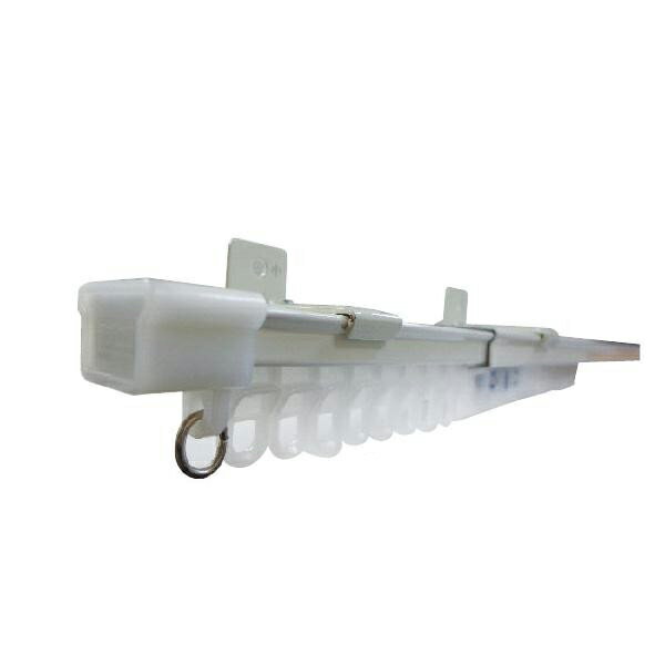 タチカワグループ　ティオリオ　伸縮カーテンレール　角型　シングル　2.1〜4.0m　ホワイト【送料無料】