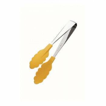 田辺金具 抗菌耐熱カラートング(小) イエロー 200mm【送料無料】