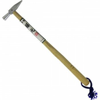 コンヨ 藤元 ミニハンマー 先細型 白樫 8寸柄 紐付ロールピン付き 12237【送料無料】