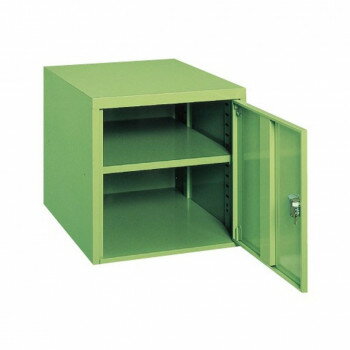 サカエ Wキャビネット 抗菌粉体塗装 457×580×450mm 中棚1枚付 W-0N【送料無料】