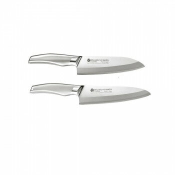 燕熟の技 クローバー 3LAYERS 三徳包丁・牛刀包丁 2本セット EJH-3000【送料無料】