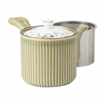 12739 波佐見焼 花連 SS軽量急須 (大・緑) 470ml【送料無料】