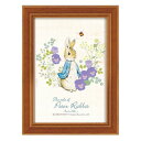 ユーパワー ピーターラビットポストカードアート 「ピーターとフラワー」 パープル PF-00833【送料無料】 メール便対応商品