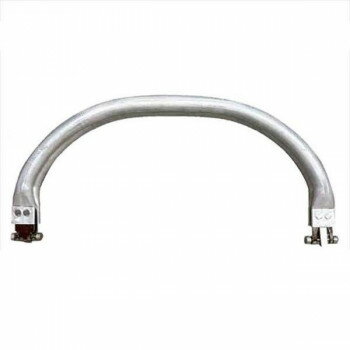 ソウヒロ joint クラフトパーツ 丸型アルミバネ 口金外寸横24cm×縦10cm(ネジ式) シルバー JTM-2224【送料無料】