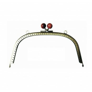 ソウヒロ joint クラフトパーツ レアウッド玉付き口金(アンティークゴールド) 型紙付き 953/ベージュ/..