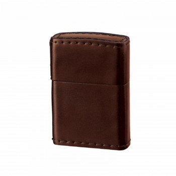 ZIPPO　革巻 コードバン ブラウン【送料無料】 メール便対応商品