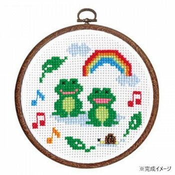 オリムパス　ししゅうキット　カエル　7422【送料無料】