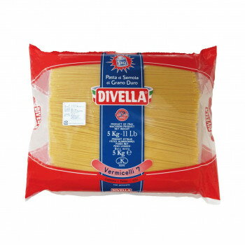 DIVELLA ディヴェッラ パスタ ♯07 ヴェルミチェッリ 5kg×3個 606-157【送料無 ...