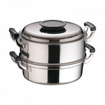 神子島製作所　桃印　18-0丸型蒸器　27cm　2段　AMS72272【送料無料】