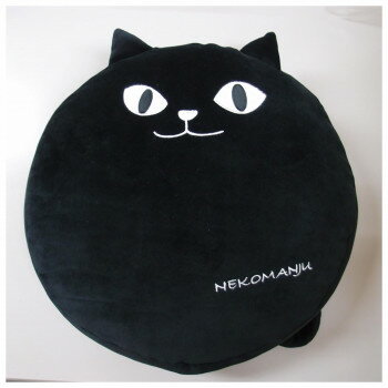 フレンズヒル　もちふわラウンドクッション　モチモチイタズラ　ブラックCW-720-109【送料無料】