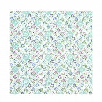 テーブルクロス レースフラワー ブルー 15625913018【送料無料】