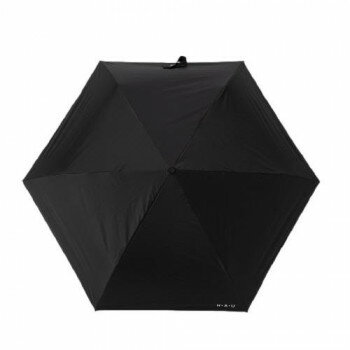 HAU PU無地 自動開閉傘 55cm ブラック 10002953【送料無料】