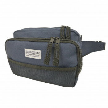 イコマ創芸 BODY WOLF ボディバッグ ウエストバッグ 2WAY仕様 ネイビー BW-23【送料無料】 メール便対応商品