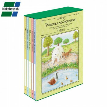 ナカバヤシ 5冊ボックスアルバム ウッドランドシーナリー 3段ポケット L判480枚 5PL-480-1【送料無料】