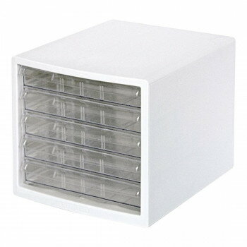 ナカバヤシ A4レターケース 仕切 浅5段 シロ A4E-S5W【送料無料】