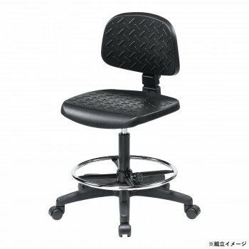 サンワサプライ 作業用ワークチェア ブラック SNC-T166BK【送料無料】